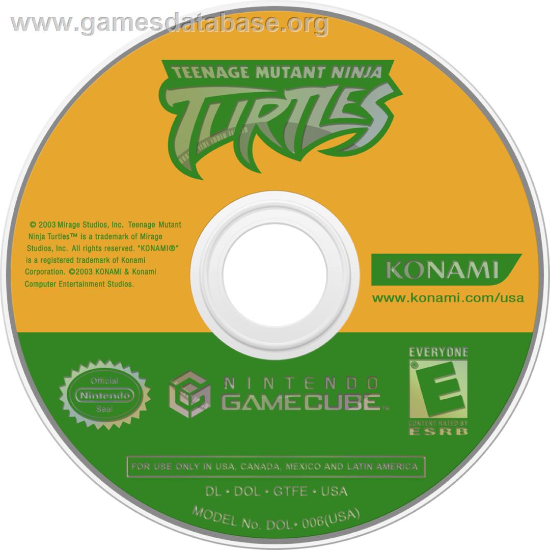 Teenage Mutant Ninja Turtles - Nintendo GameCube - Artwork - Cartridge