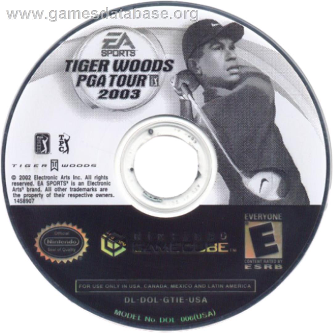 Tiger Woods PGA Tour 2003 - Nintendo GameCube - Artwork - Cartridge
