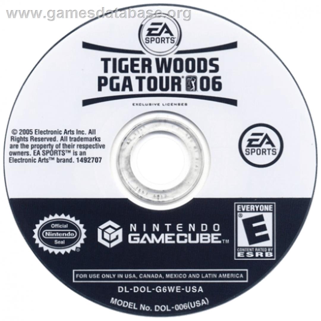 Tiger Woods Pga Tour 06 - Nintendo GameCube - Artwork - Cartridge