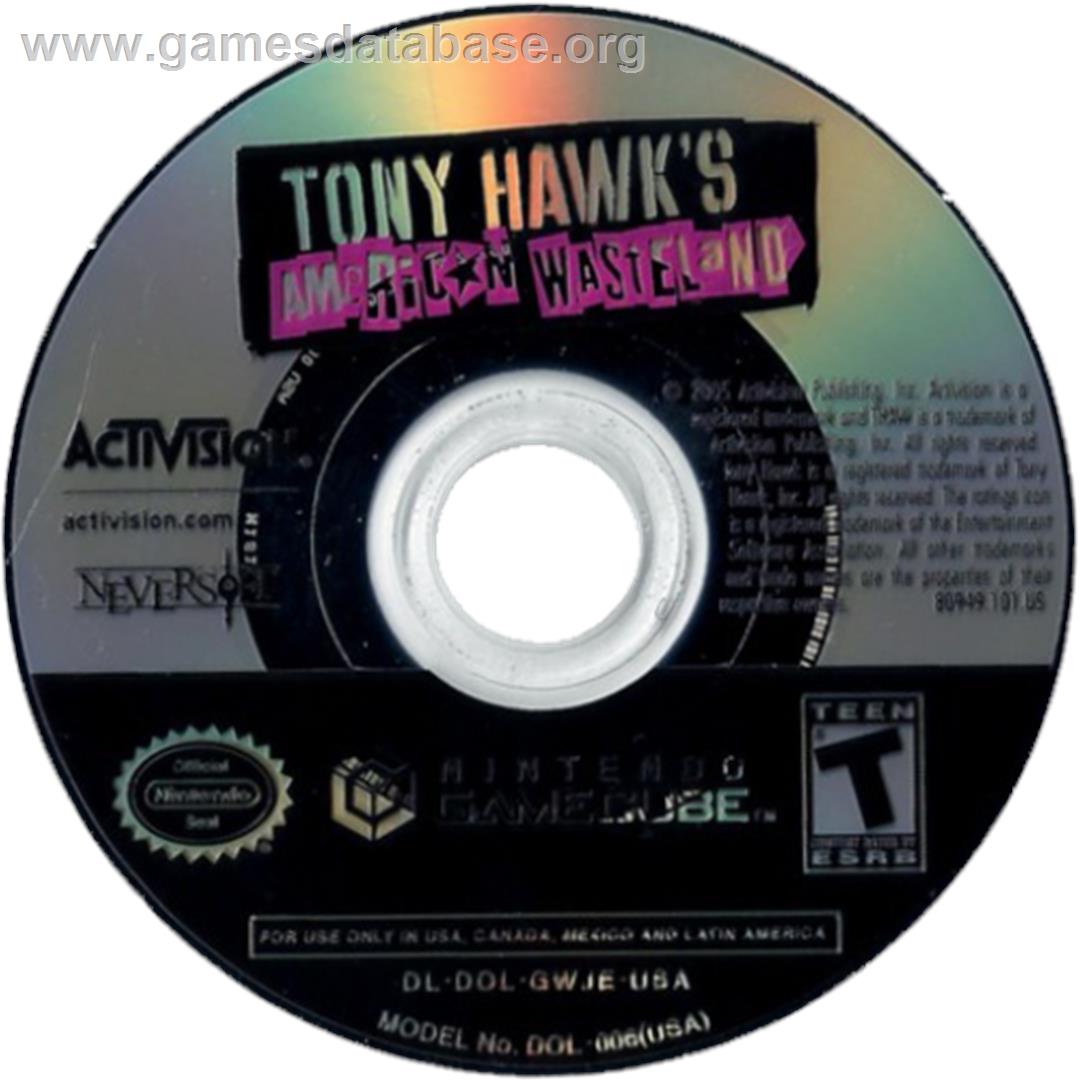 Tony Hawk's American Wasteland - Nintendo GameCube - Artwork - Cartridge