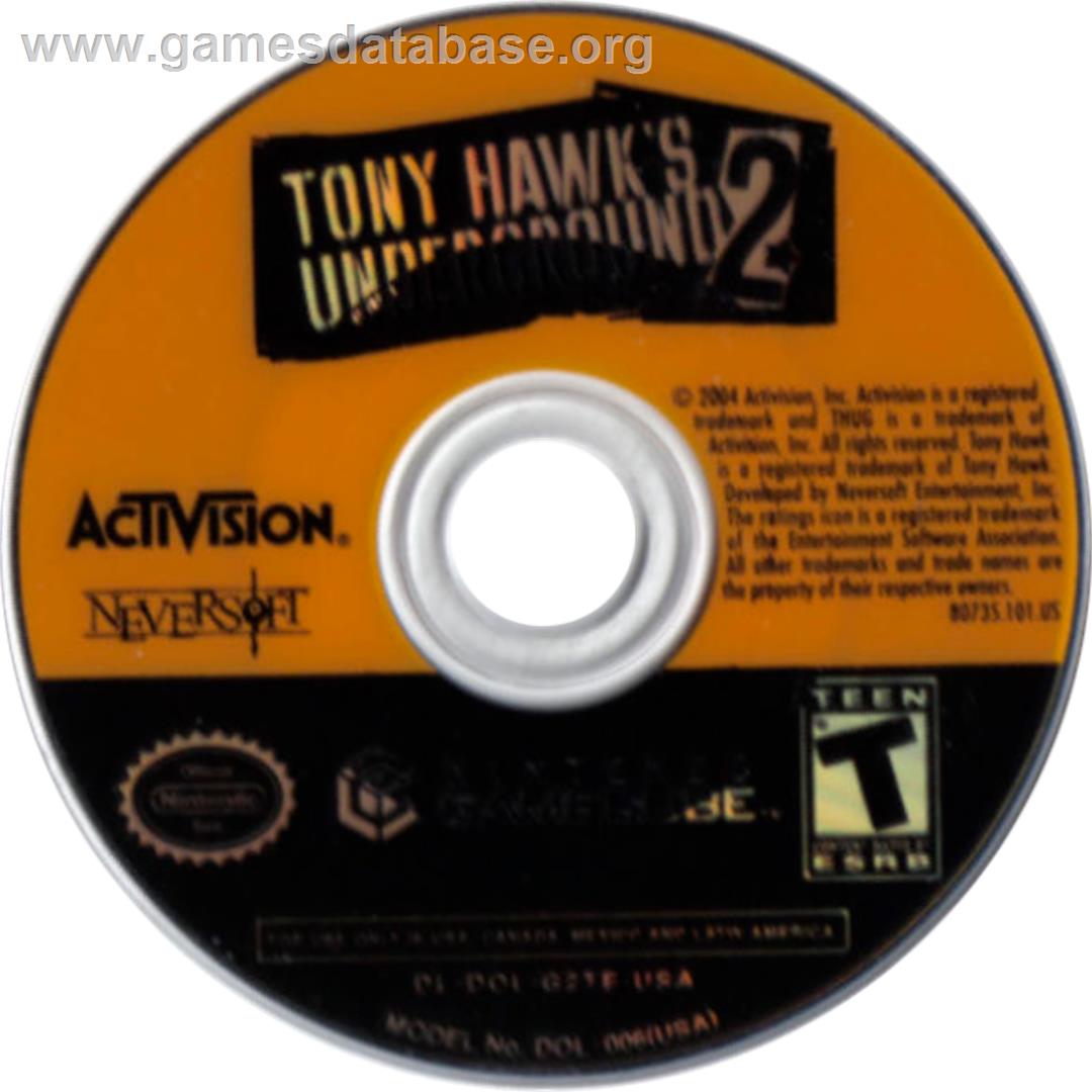 Tony Hawk's Underground 2 - Nintendo GameCube - Artwork - Cartridge