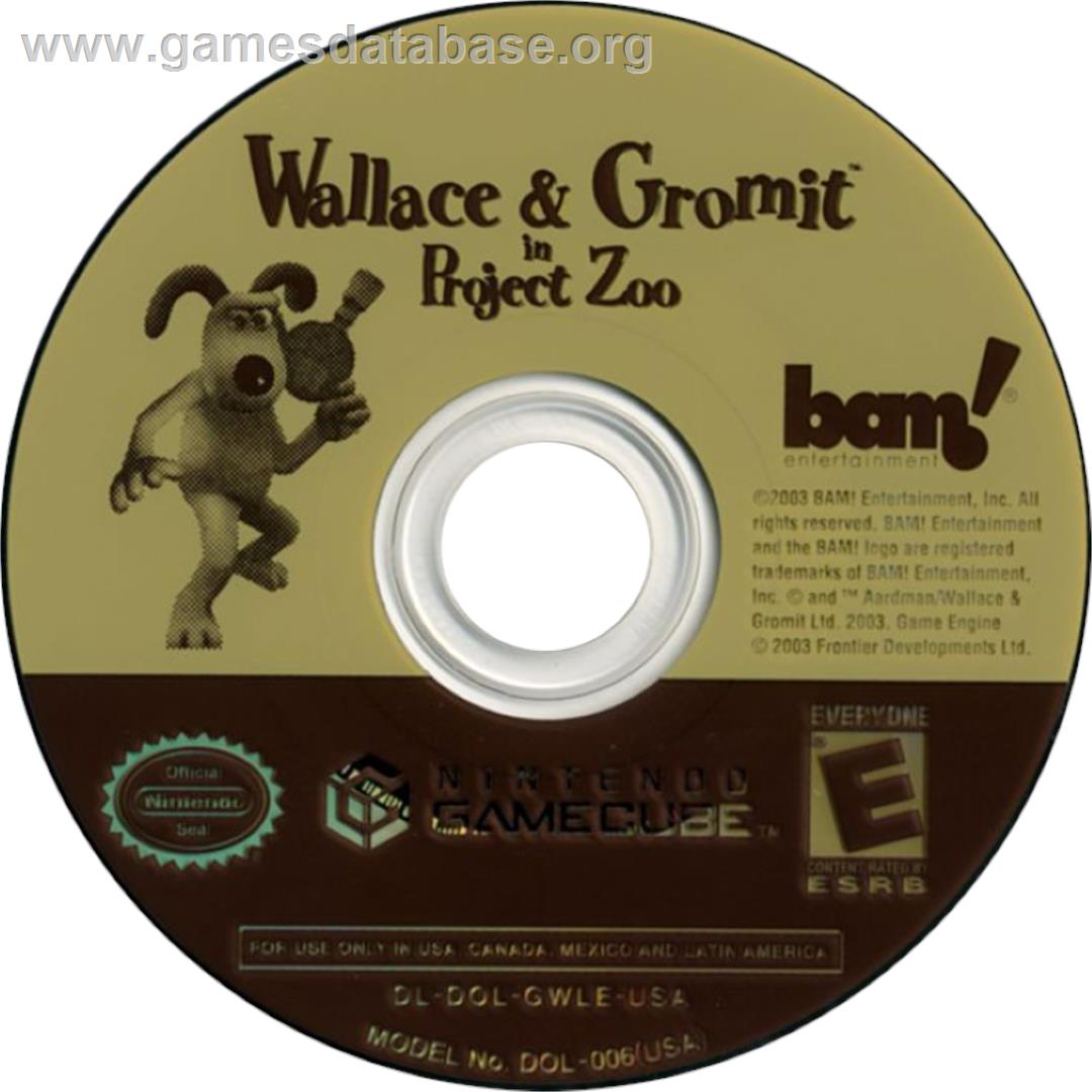 Wallace & Gromit in Project Zoo - Nintendo GameCube - Artwork - Cartridge