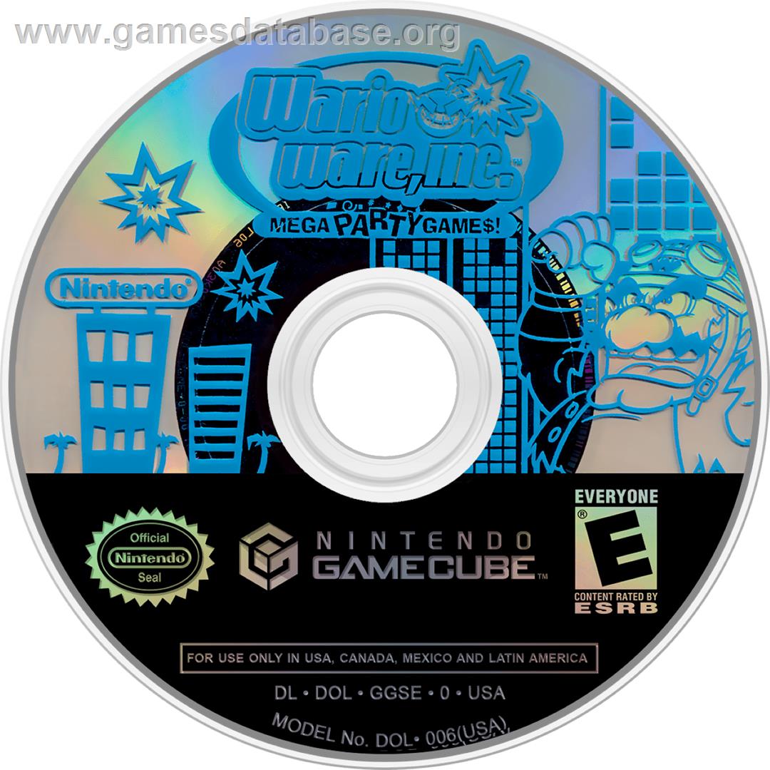 Wario Ware Inc. - Mega Party Game$! - Nintendo GameCube - Artwork - Cartridge