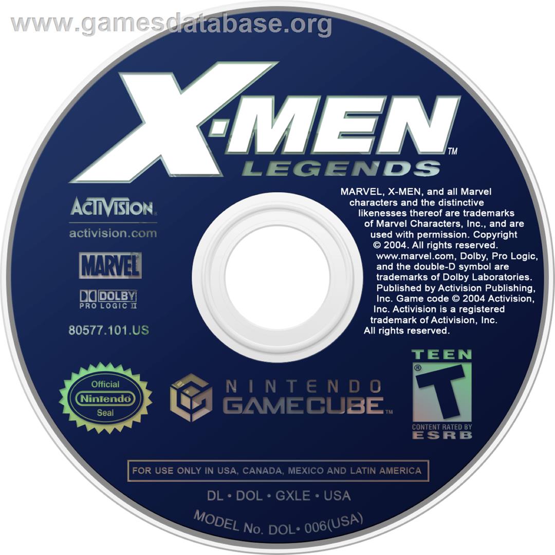 X-Men: Legends - Nintendo GameCube - Artwork - Cartridge