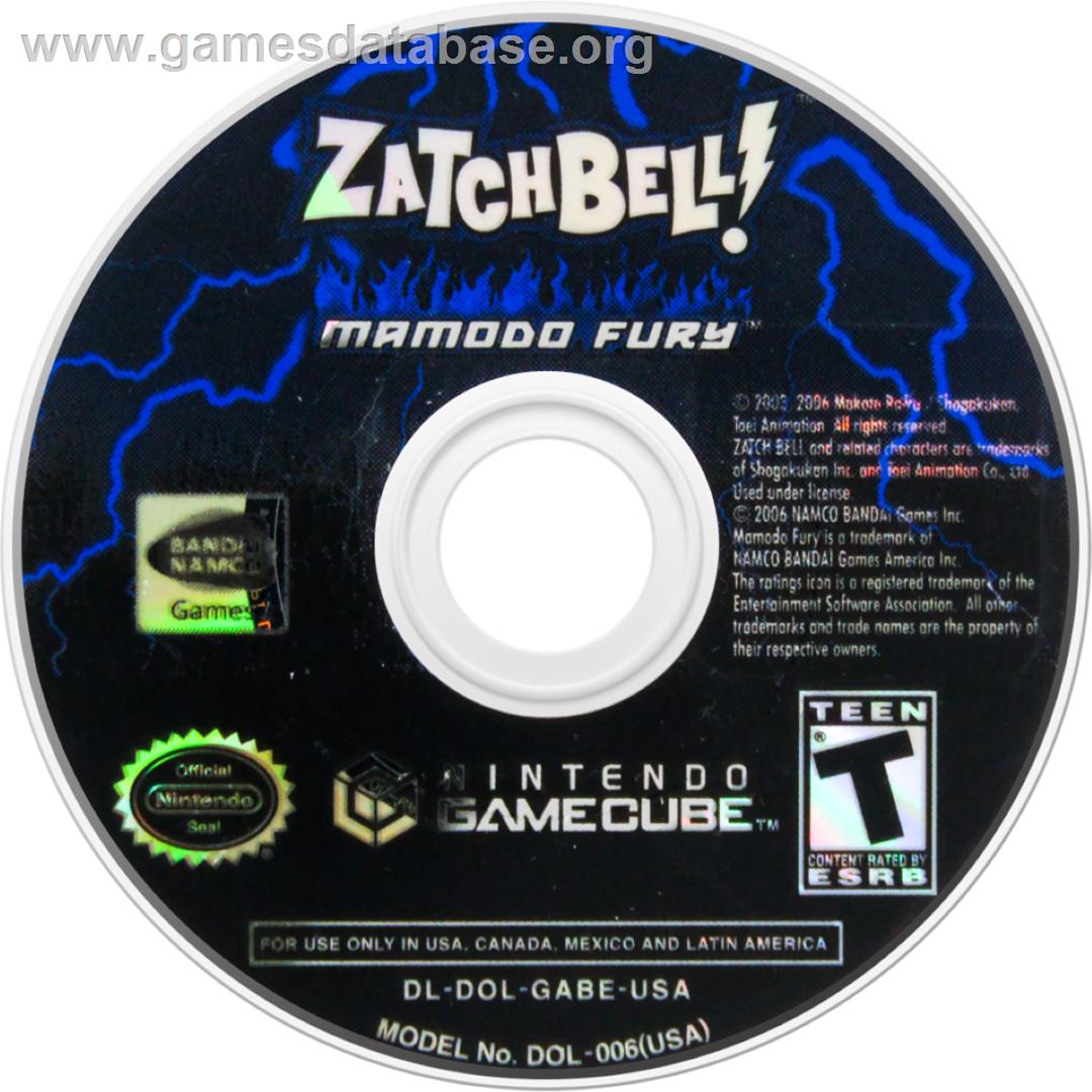 Zatchbell! - Mamodo Fury - Nintendo GameCube - Artwork - Cartridge