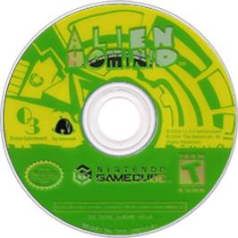 Artwork on the Disc for Alien Hominid on the Nintendo GameCube.