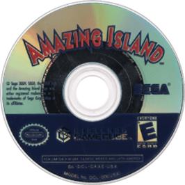 Artwork on the Disc for Amazing Island on the Nintendo GameCube.