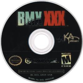 Artwork on the Disc for BMX XXX on the Nintendo GameCube.
