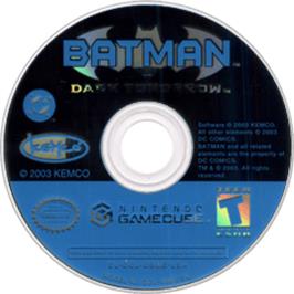 Artwork on the Disc for Batman: Dark Tomorrow on the Nintendo GameCube.