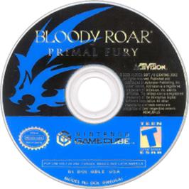 Artwork on the Disc for Bloody Roar: Primal Fury on the Nintendo GameCube.