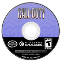Artwork on the Disc for Call of Duty: Finest Hour on the Nintendo GameCube.