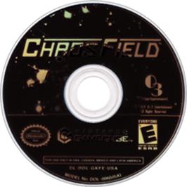 Artwork on the Disc for Chaos Field on the Nintendo GameCube.