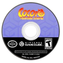 Artwork on the Disc for Cocoto Platform Jumper on the Nintendo GameCube.