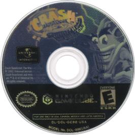 Artwork on the Disc for Crash Bandicoot: The Wrath of Cortex on the Nintendo GameCube.