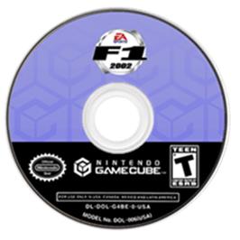 Artwork on the Disc for F1 2002 on the Nintendo GameCube.