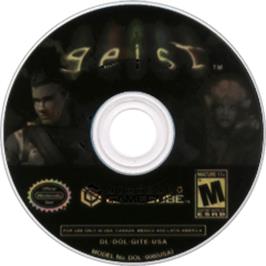 Artwork on the Disc for Geist on the Nintendo GameCube.