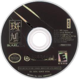 Artwork on the Disc for Ikaruga on the Nintendo GameCube.