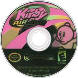 Artwork on the Disc for Kirby Air Ride on the Nintendo GameCube.