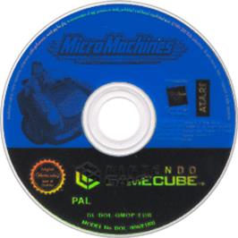 Artwork on the Disc for Micro Machines on the Nintendo GameCube.