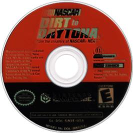 Artwork on the Disc for NASCAR: Dirt to Daytona on the Nintendo GameCube.