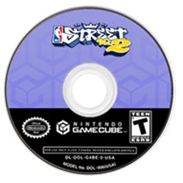 Artwork on the Disc for NBA Street Vol. 2 on the Nintendo GameCube.