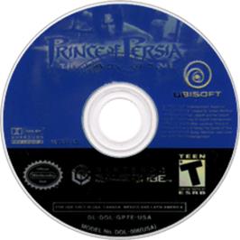 Artwork on the Disc for Prince of Persia: The Sands of Time on the Nintendo GameCube.