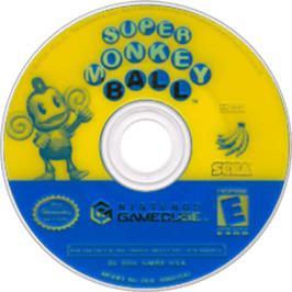 Artwork on the Disc for Super Monkey Ball on the Nintendo GameCube.