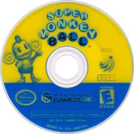 Artwork on the Disc for Super Monkey Ball on the Nintendo GameCube.