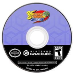 Artwork on the Disc for Virtua Striker 2002 on the Nintendo GameCube.
