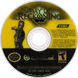 Artwork on the Disc for WWE Day of Reckoning on the Nintendo GameCube.