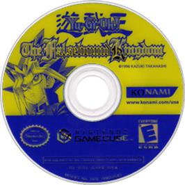 Artwork on the Disc for Yu-Gi-Oh!: The Falsebound Kingdom on the Nintendo GameCube.