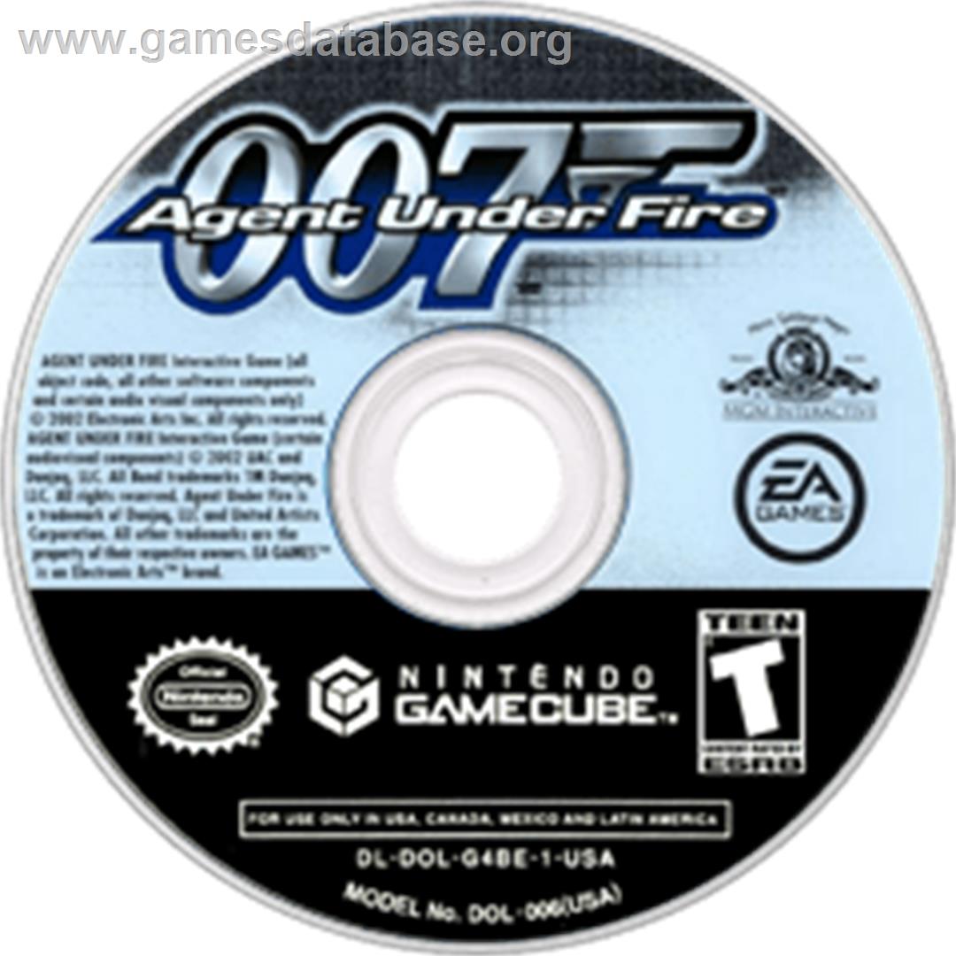 007: Agent Under Fire - Nintendo GameCube - Artwork - Disc