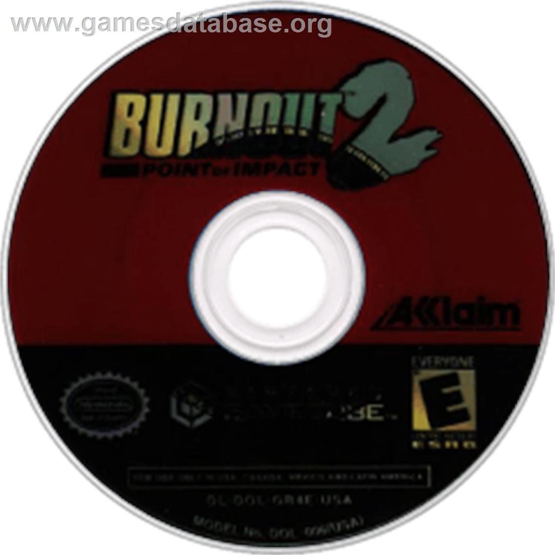 Burnout 2: Point of Impact - Nintendo GameCube - Artwork - Disc