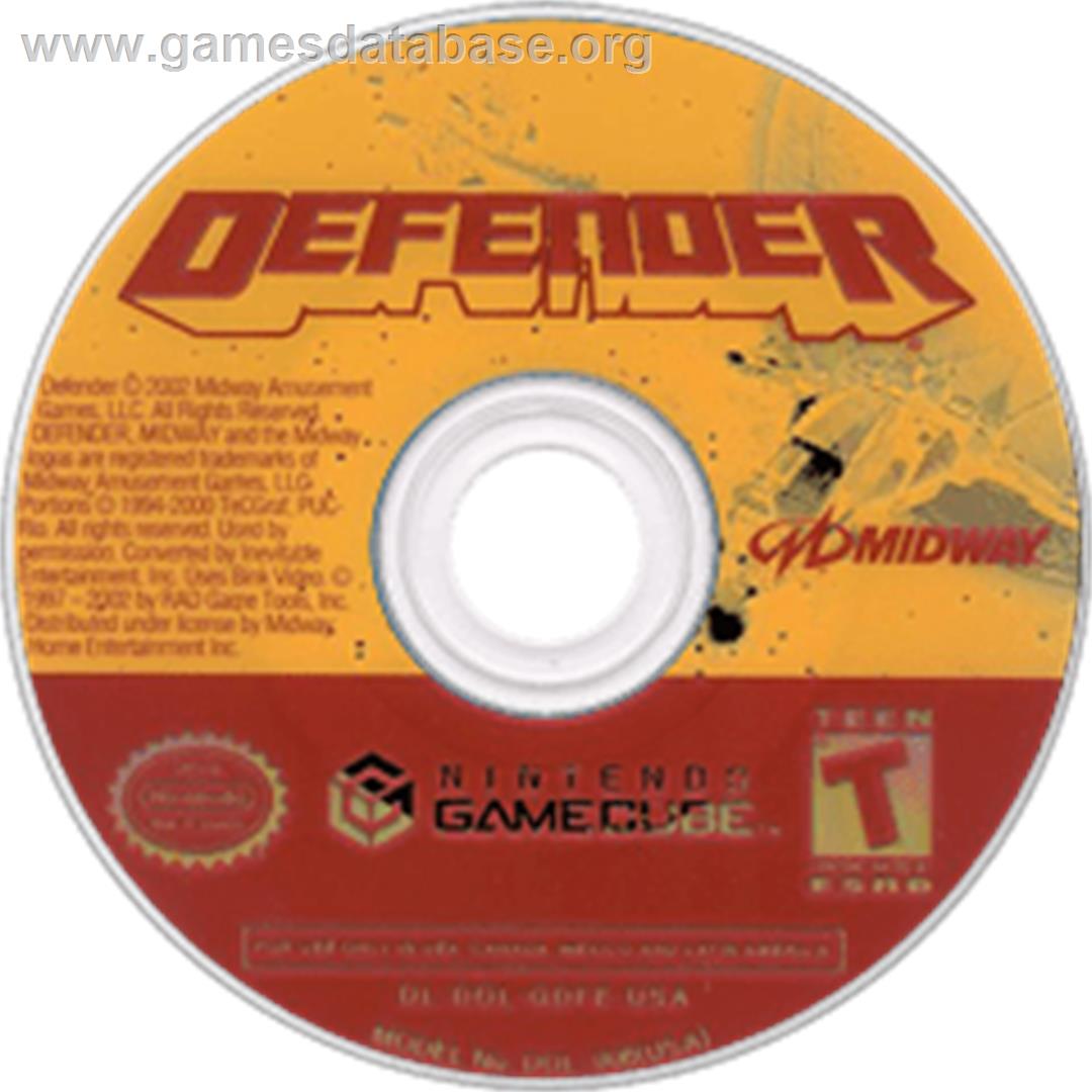 Defender - Nintendo GameCube - Artwork - Disc