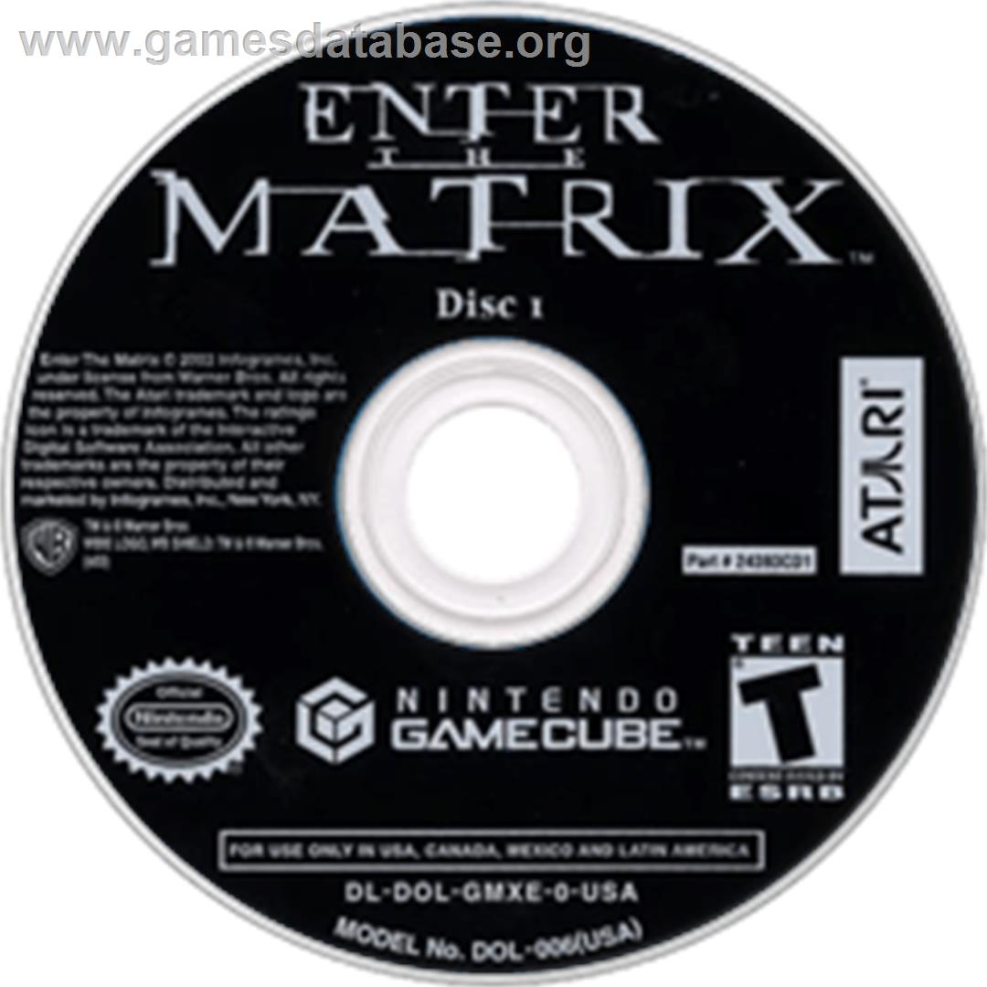 Enter the Matrix - Nintendo GameCube - Artwork - Disc