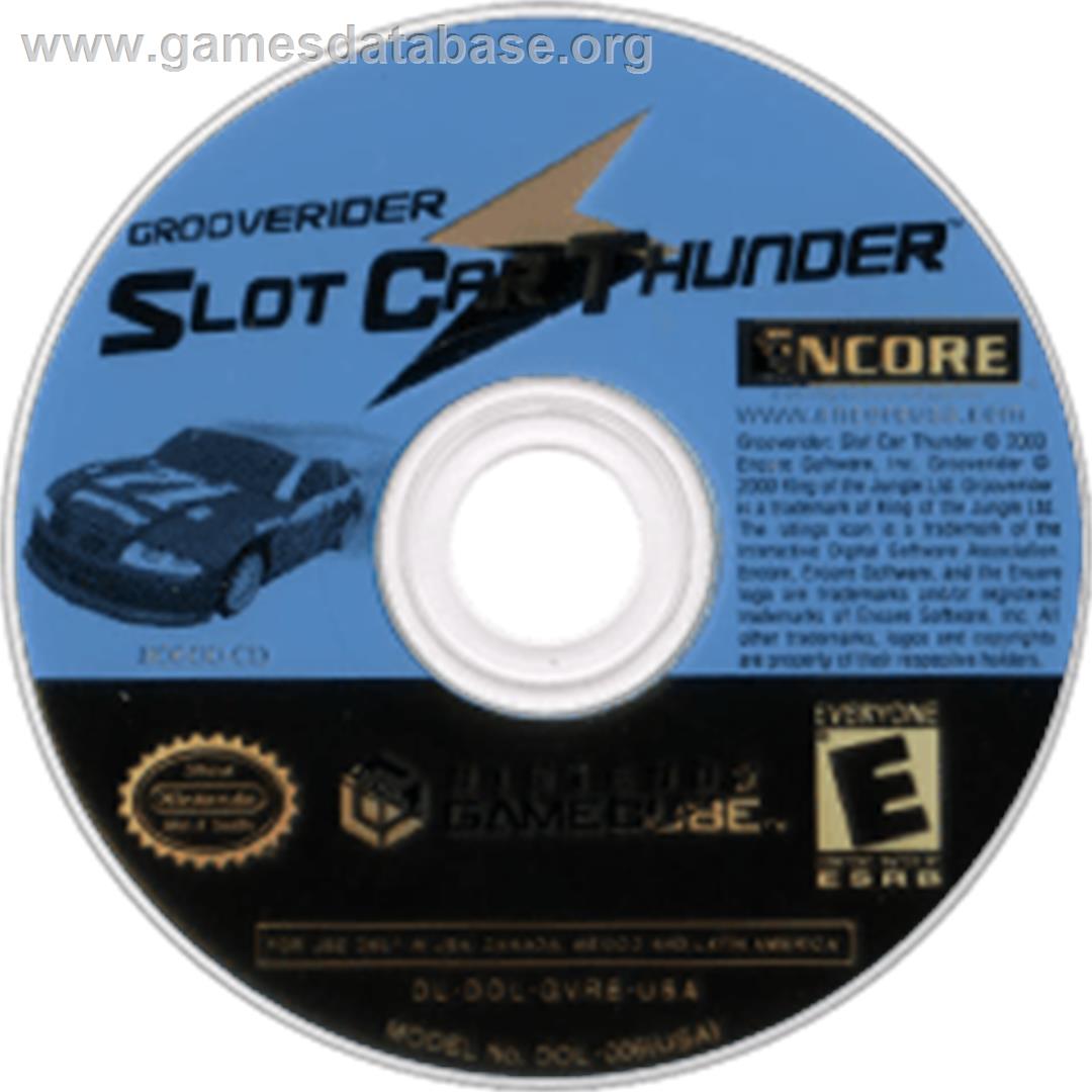 GrooveRider:  Slot Car Thunder - Nintendo GameCube - Artwork - Disc