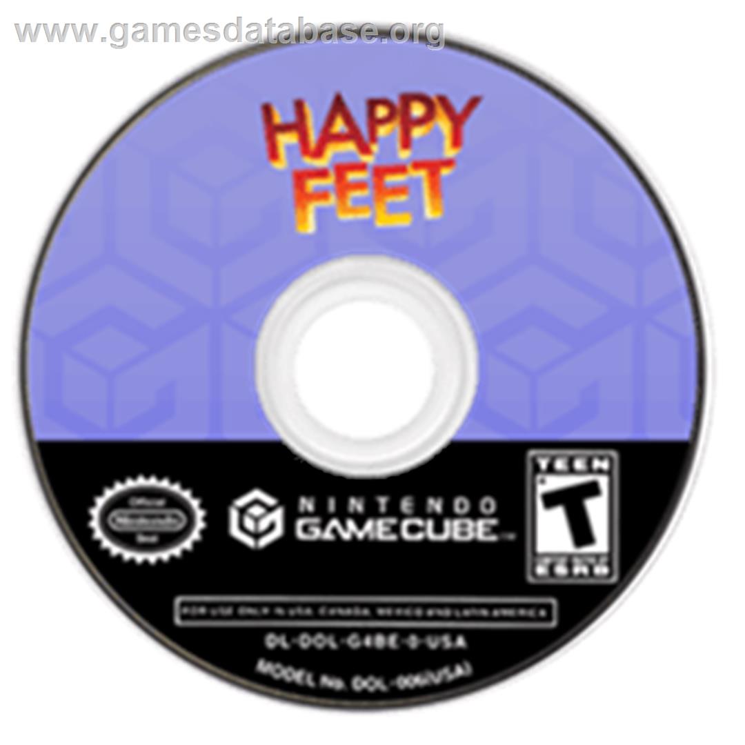 Happy Feet - Nintendo GameCube - Artwork - Disc