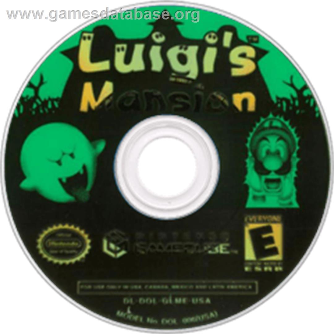 Luigi's Mansion - Nintendo GameCube - Artwork - Disc