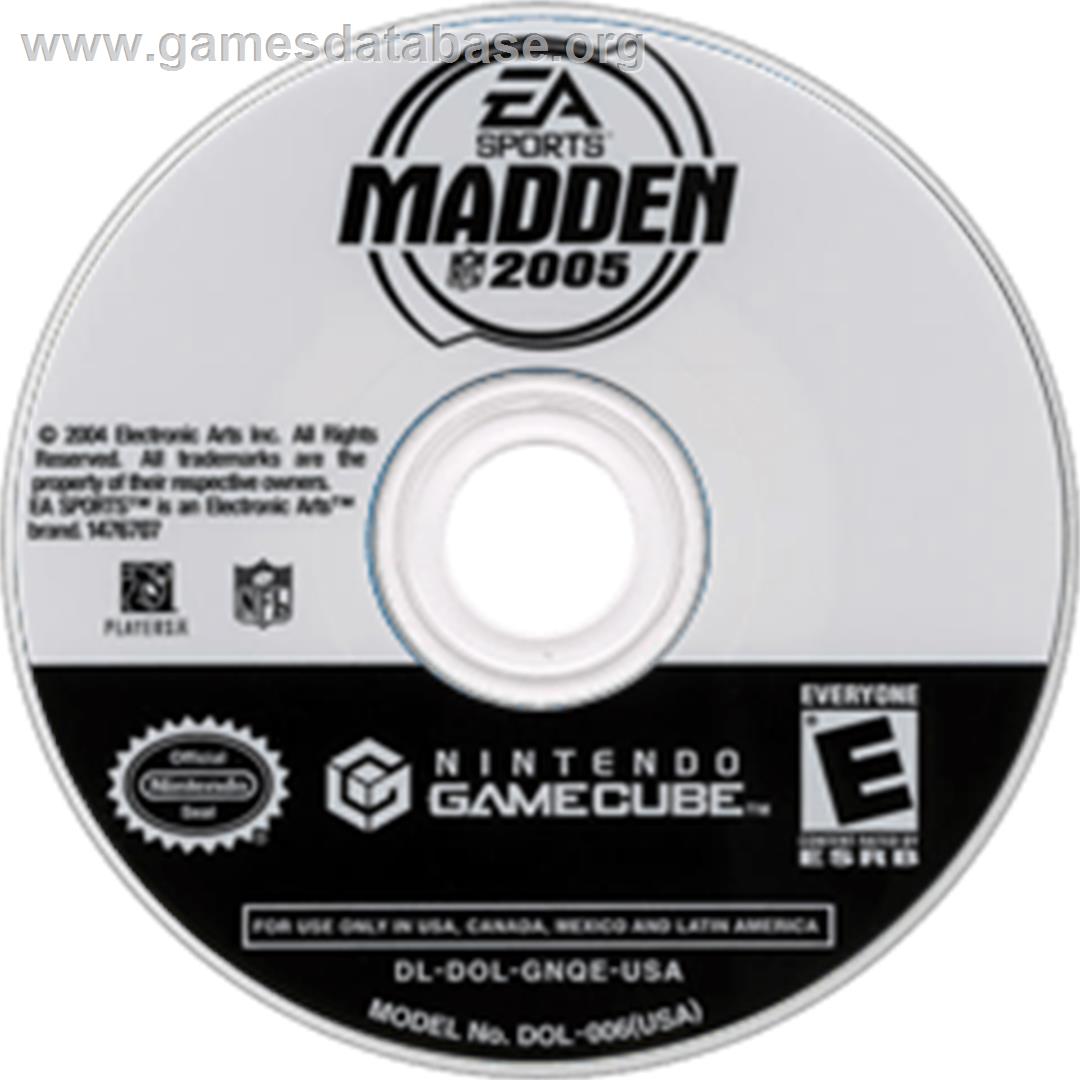 Madden NFL 2005 - Nintendo GameCube - Artwork - Disc