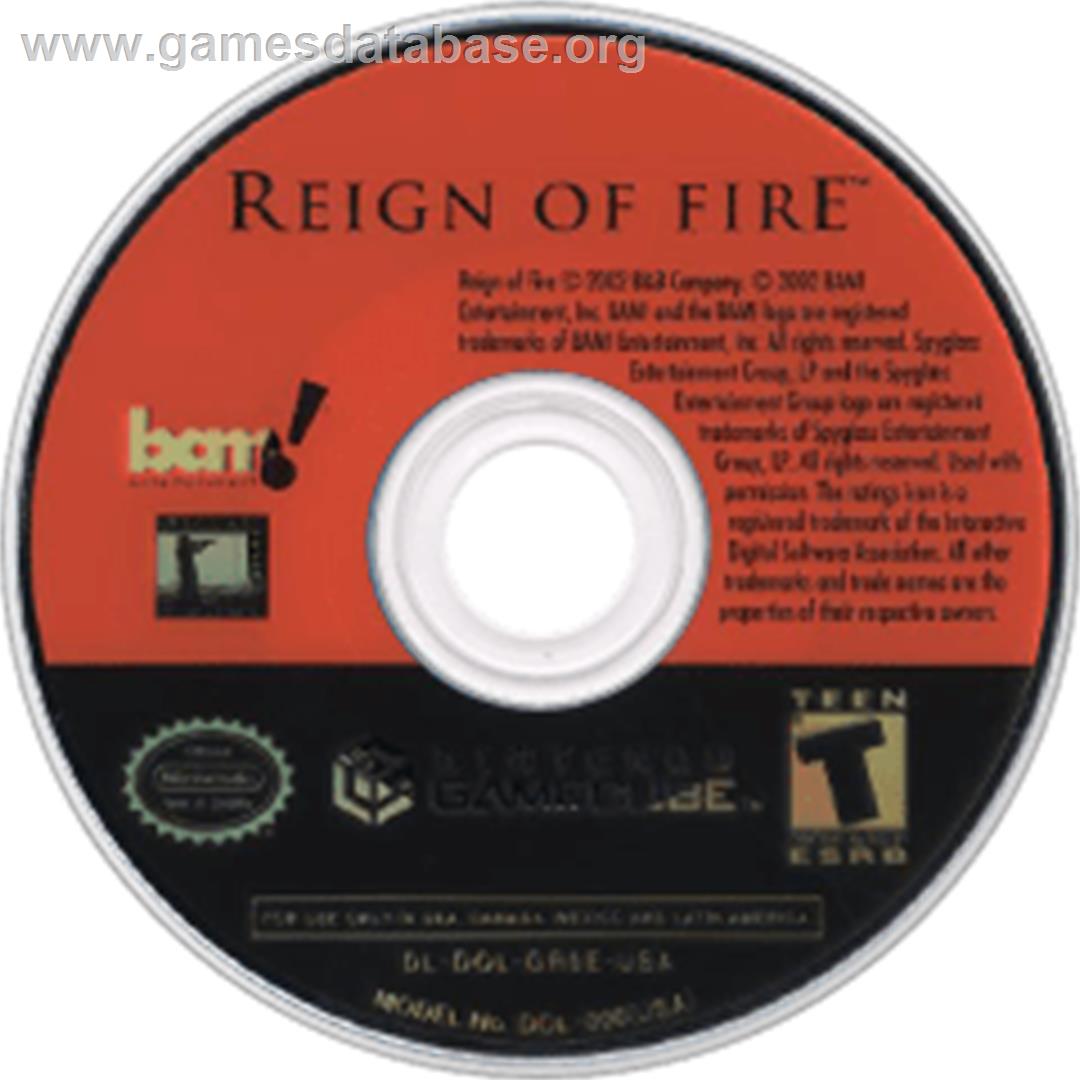 Reign of Fire - Nintendo GameCube - Artwork - Disc