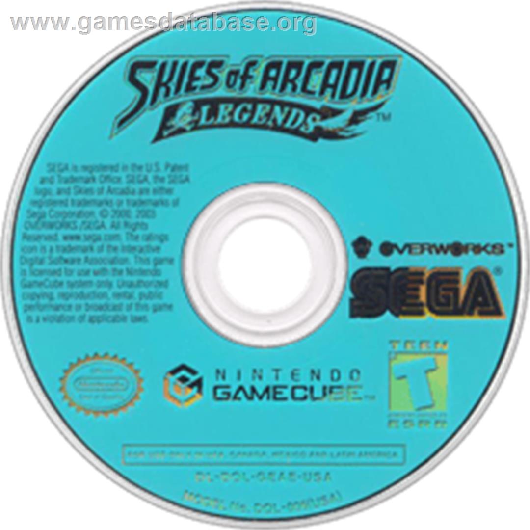 Skies of Arcadia: Legends - Nintendo GameCube - Artwork - Disc