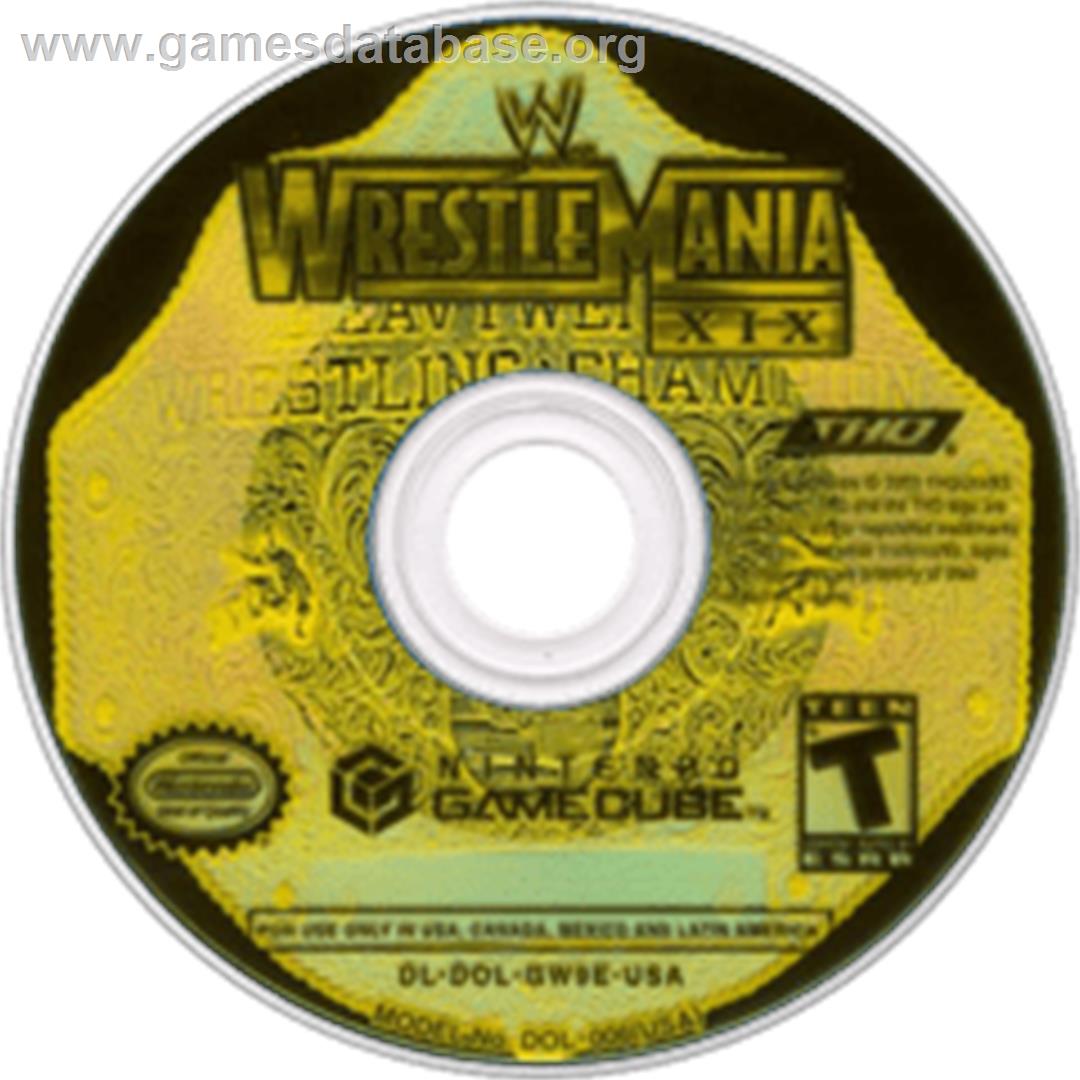 WWE Wrestlemania XIX - Nintendo GameCube - Artwork - Disc