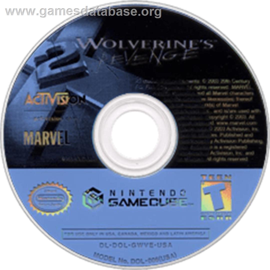 X2: Wolverine's Revenge - Nintendo GameCube - Artwork - Disc