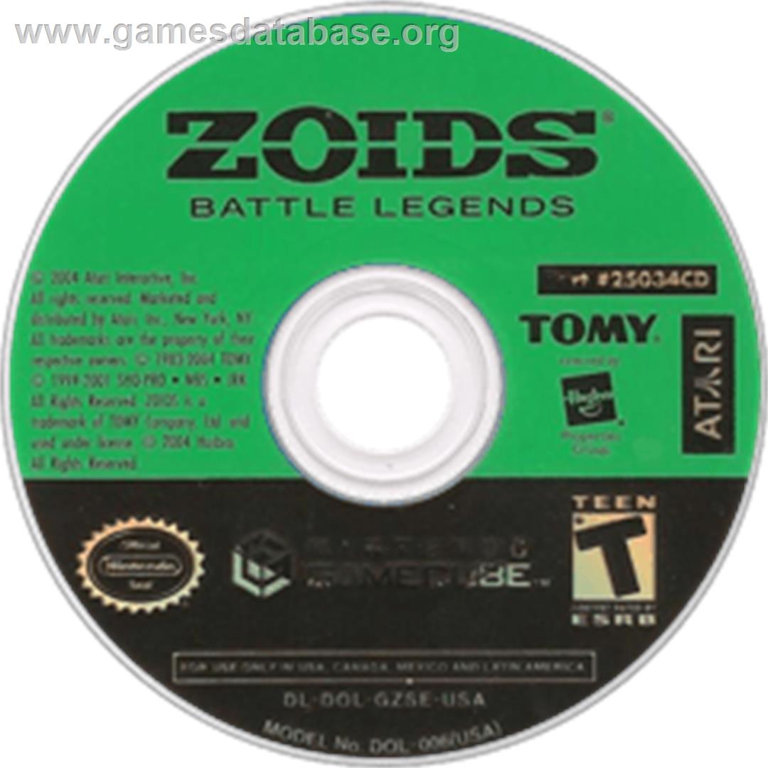 Zoids: Battle Legends - Nintendo GameCube - Artwork - Disc