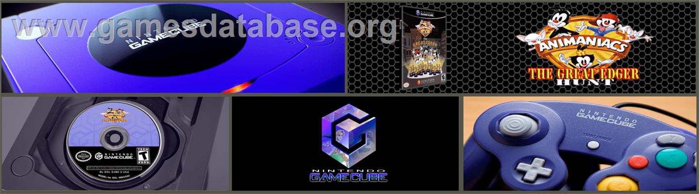 Animaniacs - The Great Edgar Hunt - Nintendo GameCube - Artwork - Marquee