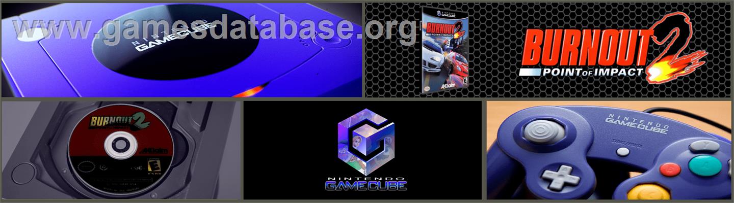 Burnout 2: Point of Impact - Nintendo GameCube - Artwork - Marquee