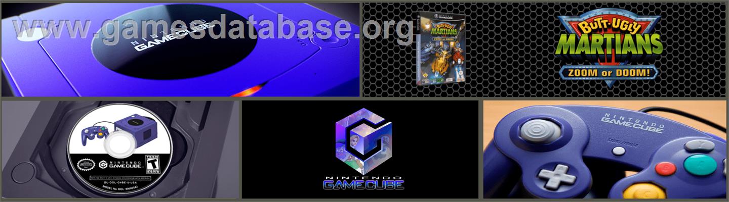 Butt-ugly Martians - Zoom Or Doom! - Nintendo GameCube - Artwork - Marquee
