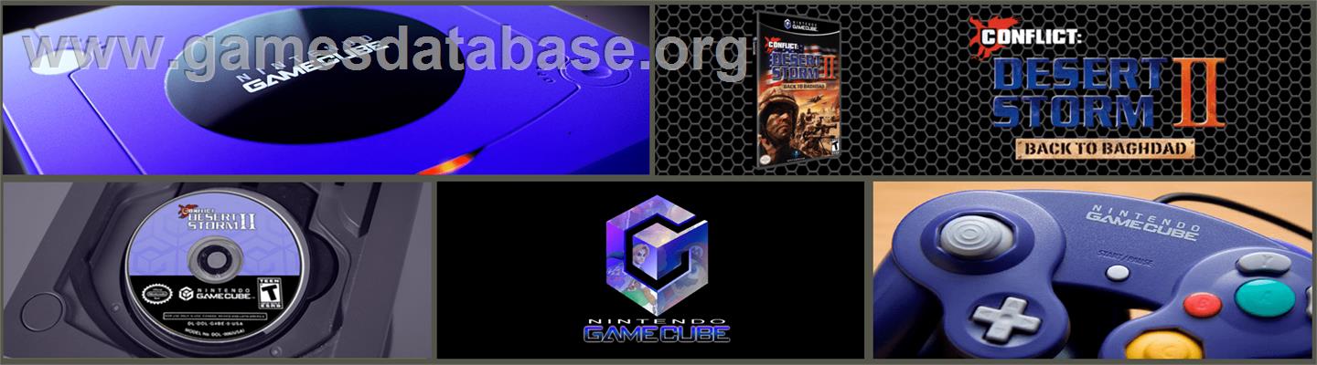 Conflict: Desert Storm II: Back to Baghdad - Nintendo GameCube - Artwork - Marquee