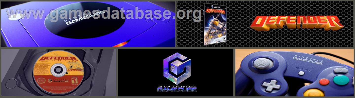 Defender - For All Mankind - Nintendo GameCube - Artwork - Marquee