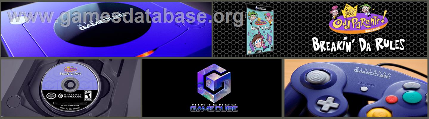 Fairly Odd Parents! - Breakin' Da Rules, The - Nintendo GameCube - Artwork - Marquee